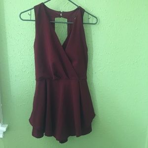 Purple Snow Wine Romper